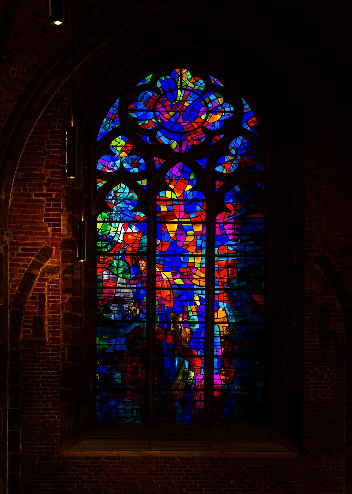 Vitrail d'une chapelle, illustration de présentation